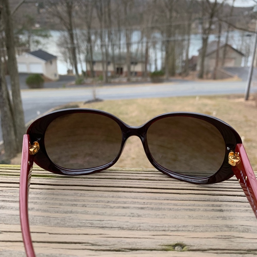 PRADA Burgundy Ombré Polarized Sunglasses - Picture 5 of 7